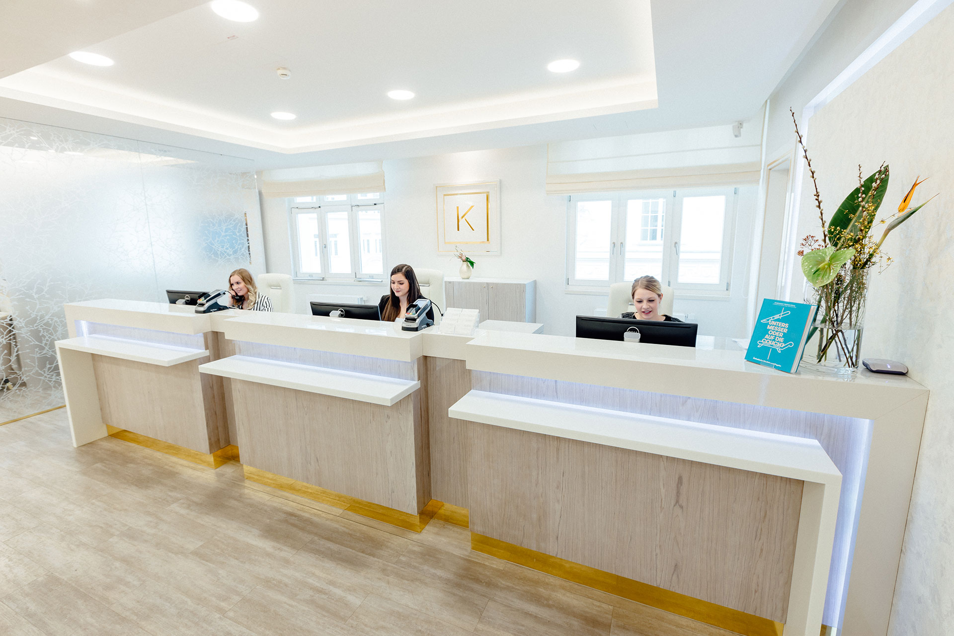 Empfangsbereich im Kuzbari Zentrum